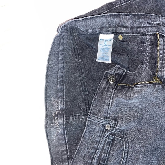 Old Navy black sweetheart Jeans size 8 - Picture 3 of 3